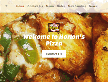 Tablet Screenshot of hortonspizzaplus.com